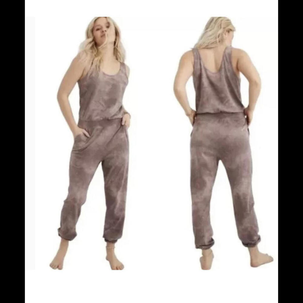 Aerie Brown Jumpsuit